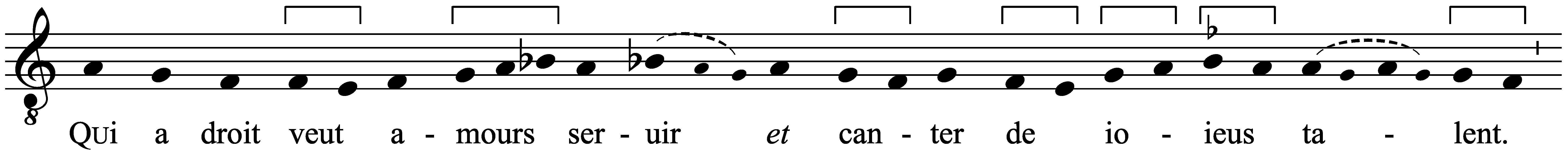 Work musical notation
